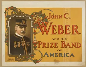 Weber Prints: John C. Weber and his prize band of America