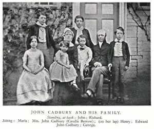 Manufacturers Gallery: John Cadbury and his family