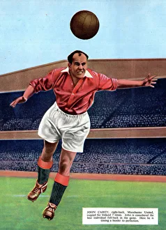 Heading Prints: John Carey, Manchester United and Ireland footballer