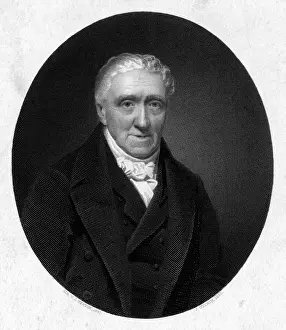 Buckler Prints: JOHN CHESSEL BUCKLER Artist and architect, depicted in 1847. Date: 1770 - 1851