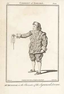Charles Grignion Prints: John Dunstall as the Syracusan Dromio in The Comedy of Errors, 1