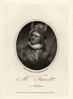 Ears Prints: John Fawcett, in costume as the jester Touchstone in Shakespeare