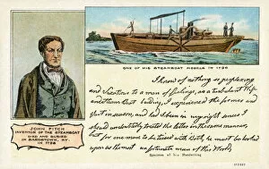 Images Dated 9th April 2019: John Fitch - American inventor of the steamboat