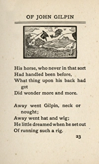 Images Dated 22nd September 2017: John Gilpins loses his hat and wig