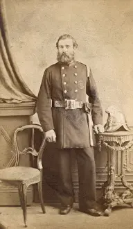 John Howard, Victorian fireman, in studio portrait