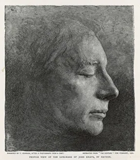 Keats Prints: John Keats - Life Mask