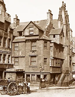 Knox Prints: John Knox House and Temperance Hotel, Royal Mile, Edinburgh