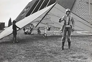 1975 Prints: John Lampert (Age 33) Wearing Safety Harness and Helmet ?