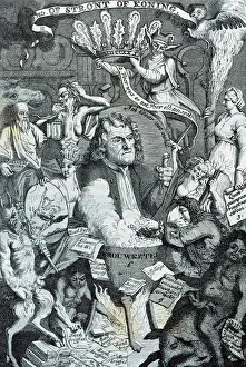 Catalonia Collection: John Law (1671 1729). Scottish economist. Dutch satirical