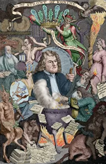 Mississippi Gallery: John Law (1671 A?i? 1729). Scottish economist. Dutch satiri