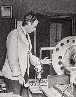 Baird Collection: John Logie Baird - demonstrates the first Television