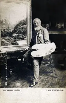 New Images From The Grenville Collins Collection Prints: John MacWhirter, R. A. at work