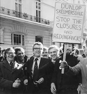Unemployment Prints: John Miller campaigning against Dunlop closures