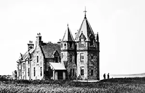 Groats Prints: John O'Groats Hotel - hand coloured photo - Victorian period