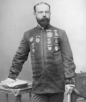 Sousa Prints: John Philip Sousa, three-quarter length portrait, standing