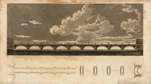 Images Dated 11th June 2019: John Rennies design for Waterloo Bridge, 1816