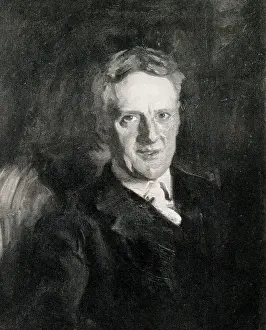 Sargent Prints: John Seymour Lucas, artist, portrait by John Singer Sargent