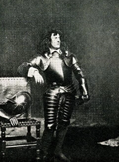 Seymour Collection: John Seymour Lucas, artist, in suit of armour
