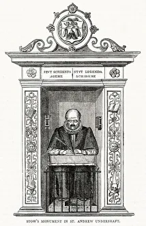 Worshipful Prints: John Stow's monument in St Andrew Undershaft