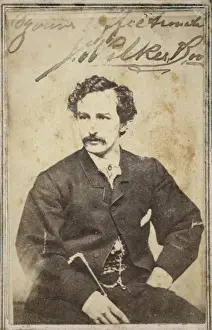 Wilkes Prints: John Wilkes Booth, half-length studio portrait, sitting