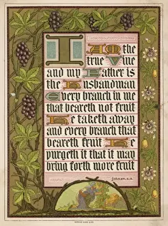 Texts Prints: JOHN XV: 1, 2