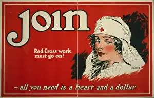Dollar Prints: Join - Red Cross work must go on! All you need is a heart an