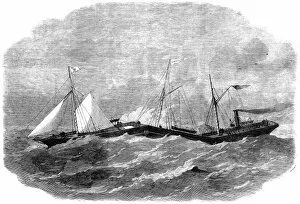 Images Dated 22nd June 2004: The Jointed Iron Steam-ship Connector, 1863
