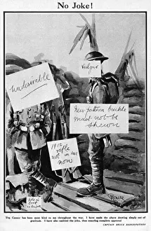 Censored Prints: No Joke! by Captain Bruce Bairnsfather post- WW1 cartoon