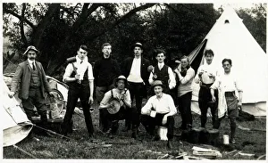Heading Prints: Ten Jolly English male students go camping (1/2)