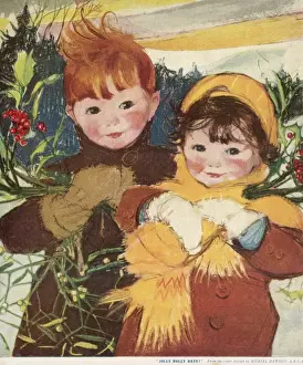 Rosy Prints: Jolly Holly Days by Muriel Dawson