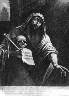 Jonah Prints: Jonah holding a skull