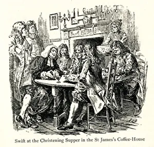Jonathan Swift at Christening Supper, London Jonathan Swift at Christening Supper, London