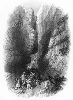 Petra Prints: Jordan / Petra Ravine 1835