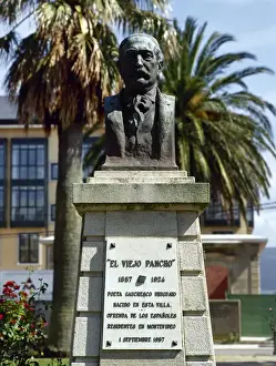 Galicia Prints: Jose Alonso Trelles (1857-1924). Uruguayan poet. Monument. R