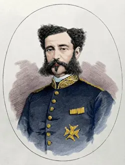 Jose Lagunero y Guijarro (1823-1879). Spanish military. Engr