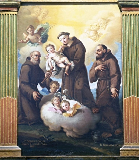 Jose Luzan (1710-1785). Spanish painter. Altarpiece. St. An Jose Luzan (1710-1785). Spanish painter. Altarpiece. St. An