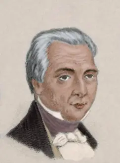Jose Prints: Jose Mariano Michelena (1772-1852). Engraving. Colored