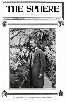 Orchids Gallery: Joseph Chamberlain in his conservatory, Highgate, 1902