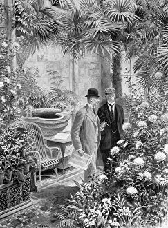 Tropical Collection: Joseph Chamberlain in his orchid-house
