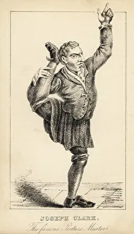 Memoirs And Anecdotes Prints: Joseph Clark, famous contortionist in London, 17th century