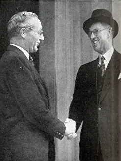 Joseph P. Kennedy bidding farewell