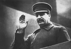 Waving Prints: Joseph Stalin, Soviet Russian leader