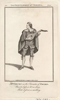 1776 Prints: Joseph Vernon as Thurio in Two Gentlemen of Verona, 1762