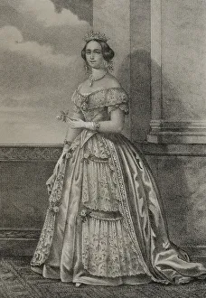 Scandinavian Prints: Josephine of Leuchtenberg (1807-1876). Queen consort