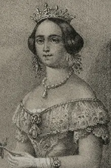 Scandinavian Prints: Josephine of Leuchtenberg (1807-1876). Queen consort