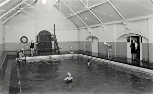Carehome Prints: Josiah Mason Orphanage, Birmingham - Swimming Bath