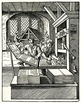 Images Dated 14th February 2019: JOST AMMAN / BOOK PRINTING
