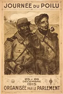 Parlement Prints: Journee du Poilu. 25 et 26 Decembre 1915. Organisee par le