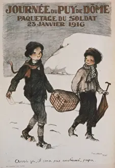 Journee du Puy de Dome. Paquetage du soldat. 23 Janvier 1916