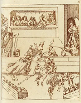 Jousting Prints: Jousting at coronation of Joan of Navarre